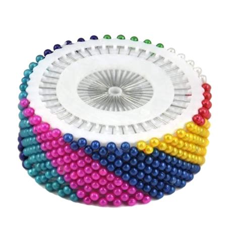 480 Pcs Color Straight Pins With Pearlized Ball Head Sewing Pins