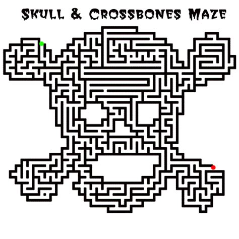 Printable Games To Color Coloring Part 3 Halloween Maze Skull