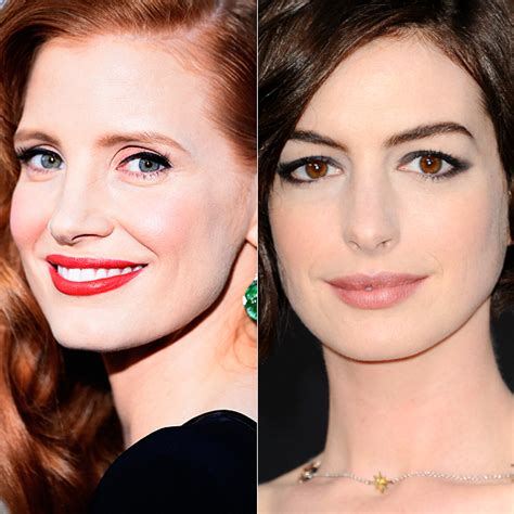 Jessica Chastain Vs Anne Hathaway Duelo Beauty Sobre La Alfombra