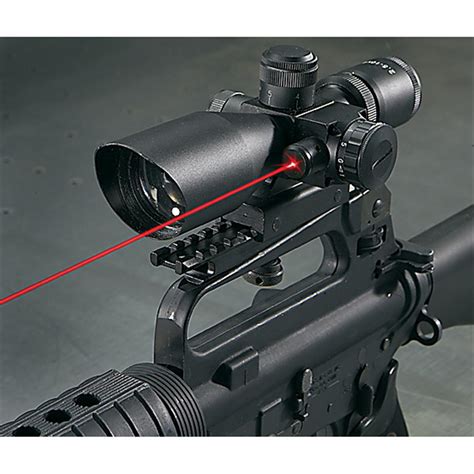 Firefield 2 5 10x40mm Ar 15 M16 Rifle Scope With Red Laser 182853