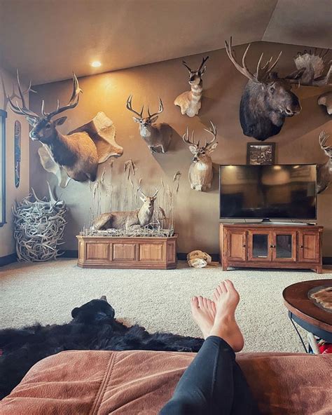Hunting Decor Living Room Taxidermy Decor Living Room Trophy Rooms