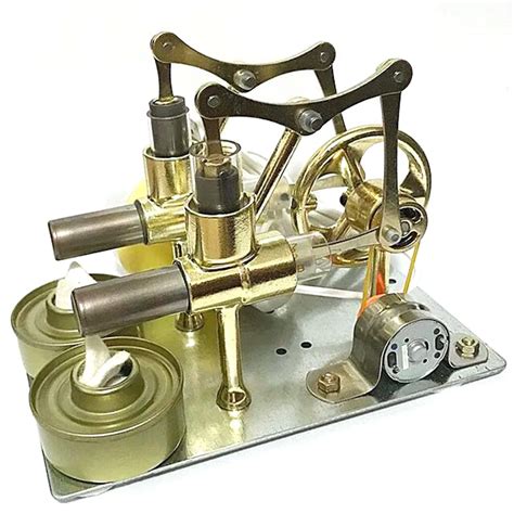 2019 New Double Cylinder Stirling Engine Motor Model Generator