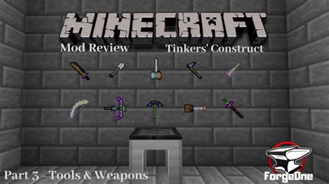 Minecraft Mod Review Tinkers Construct Tools And Weapons Part 3
