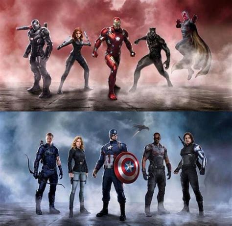 All About Marvel Foto Captain America Vs Iron Man Team