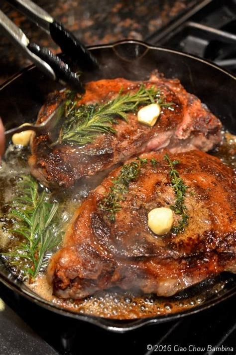 Preheat the oven to 300 degrees. Butter-Basted Rib Eye | Recipe | Skillets, Stove and Rib ...