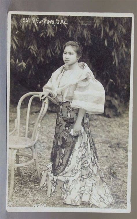 24 Charming Photo Postcards Of Philippine Girls In Traditional Dresses From Between 1910s 20s