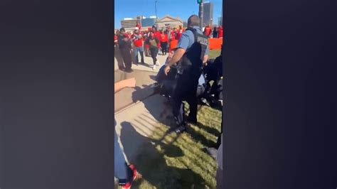 Bystanders At The Kansas City Chiefs Parade Tackle Man They Suspect Is