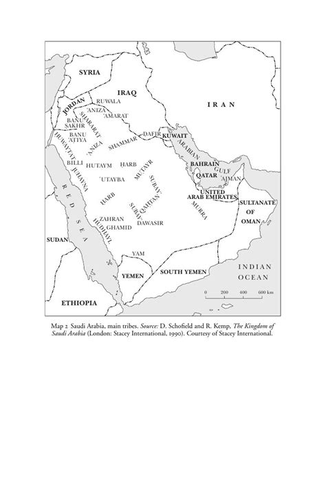 Saudi Arabia Main Tribes Map 2 A History Of Saudi Arabia