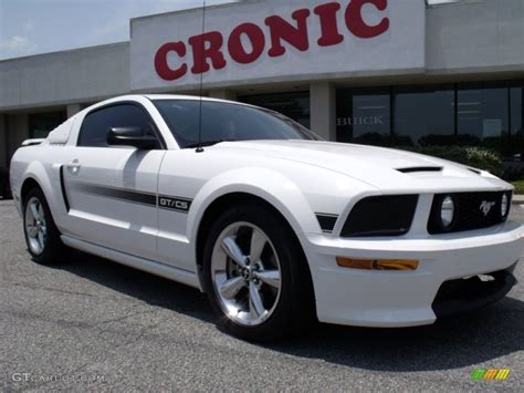 2007 Performance White Ford Mustang Gtcs California Special Coupe