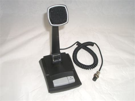 Astatic Ast Dm Cb Radio Power Amplified Desk Microphone Pin For Cobra Uniden Ebay
