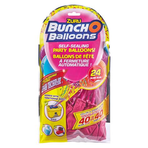 Bunch O Balloons 24 x 11 Inch Self-Sealing Latex Party Balloons - Pink | Toys R Us Canada