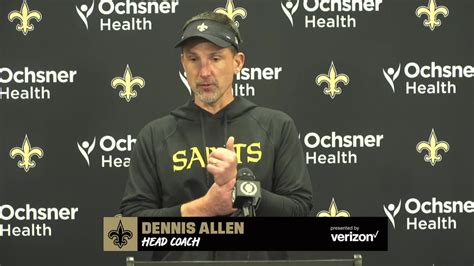 New Orleans Saints Head Coach Dennis Allen Talks Week At San Francisco Ers