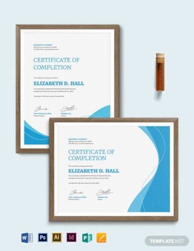 15 Project Completion Certificate Templates Ai Indesign Word