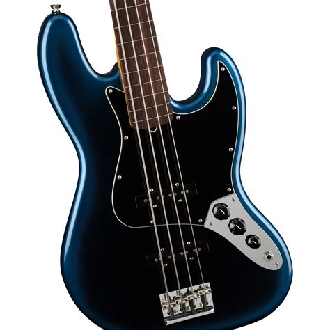 Fender American Professional Ii Jazz Bass Fl Rw Dk Nit Basse Fretless