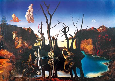 Puzzle Salvador Dalí Schwäne Die Elefanten Spiegeln 1937 1 000