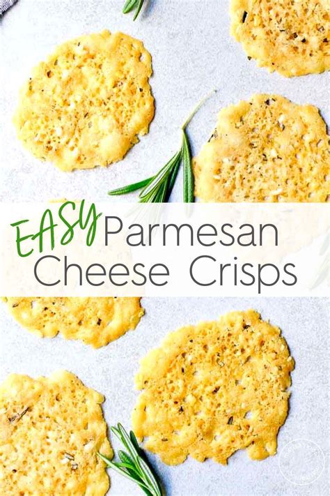 These Rosemary Baked Parmesan Cheese Crisps Are The Perfect Crunchy