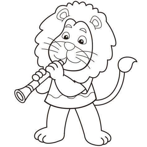 Cartoon Lion Playing An Electric Guitar Stock Vector Image By ©kchungtw