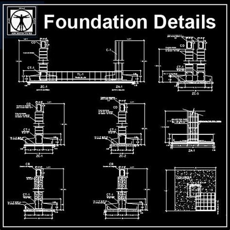Foundation Details V1 Cad Design Free Cad Blocksdrawingsdetails