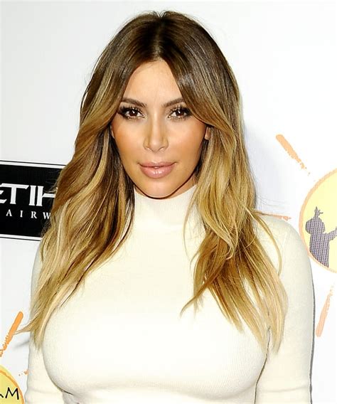 Honey Blonde Highlights Kim Kardashians Best Hairstyles Ever Us Weekly