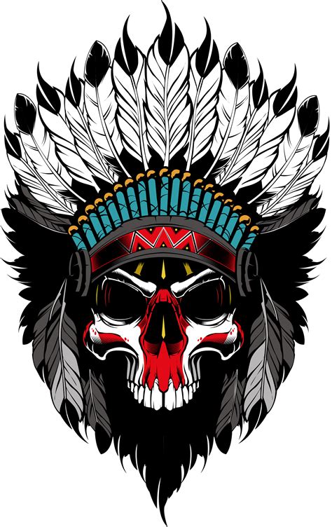 Pin On Indians Skull