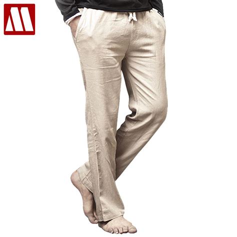 Casual pants built to fit the job. High quality Mens Linen Pants 2018 Summer Style Joggers ...
