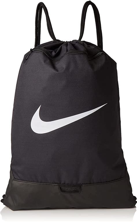 Nike Brasilia Training Gymsack Drawstring Backpack With Zipper Pocket