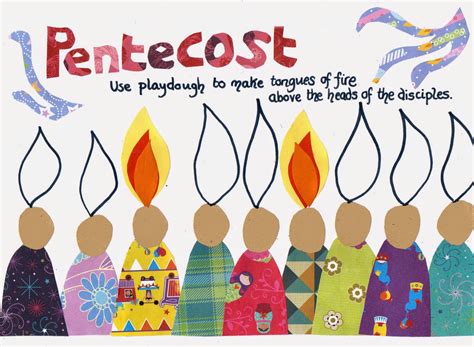 Flame Creative Childrens Ministry Pentecost Play Dough Mat
