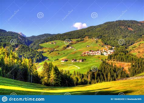 View On Italian Dolomites Alps Stock Photo Image Of