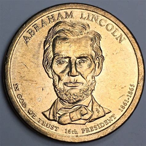 2010 D United States Abraham Lincoln Dollar Coin Circulated Km478