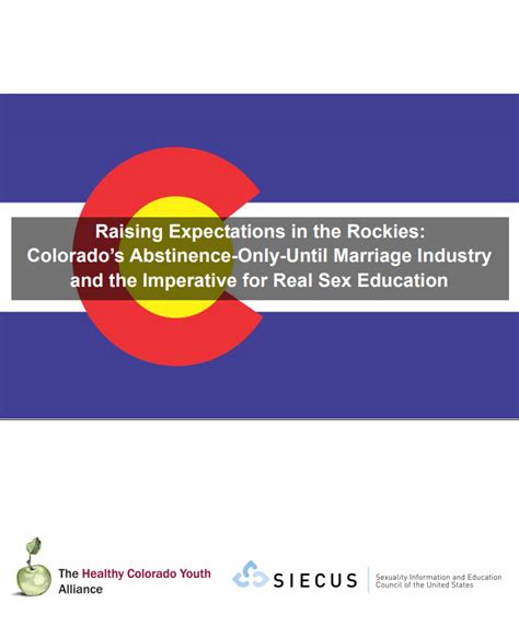 Raising Expectations In The Rockies Colorados Abstinence Only Until