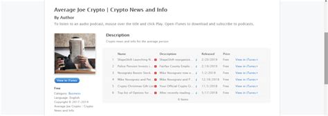 Learn about investing in stocks and sector trends with our news alerts, articles, podcasts and videos, looking at cannabis, crypto, ai and iot, mining, sports biotech, water, renewable energy and. Average Joe Crypto Podcast - Average Joe Crypto | Crypto ...