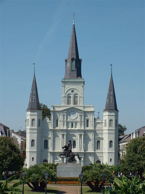 New Orleans La Jackson Square Cathedral In The French Quarter Photo