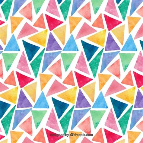 Seamless Pattern Mosaico Colorido Triangulo Geométrica Geometric