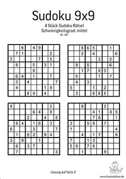 Long ago scientists had proved that solving this complex puzzle will help you prevent diseases related to memory loss. Sudoku Vorlagen "mittel" zum Ausdrucken | Raetseldino.de