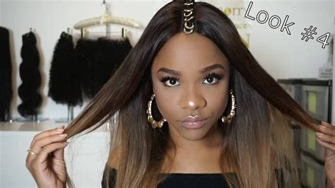 4 Easy Festival Hair Styles With A Lace Closure Wig Youtube