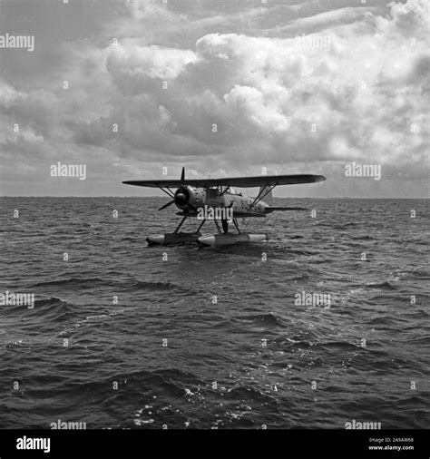 Water Scout Airplane Heinkel He 114 60 G 41 Of Deutsche Wehrmacht Army