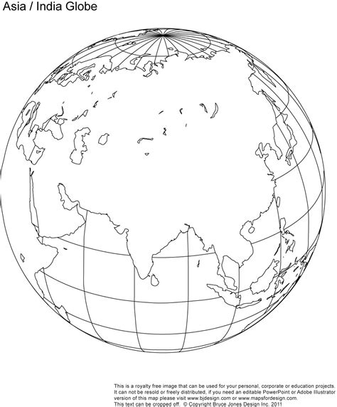 Globe Outline Drawing At Explore Collection Of
