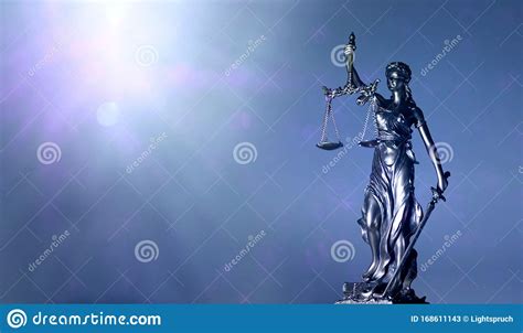 Lady Justice Or Justitia Blindfolded Figurine Holding