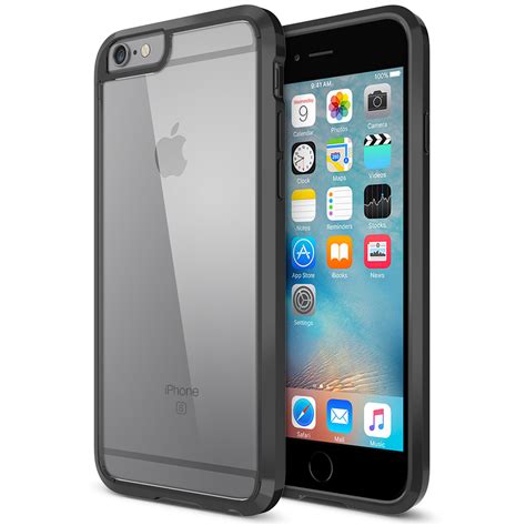 Trianium Clear Cushion For Iphone 6s And 6 Jet Black