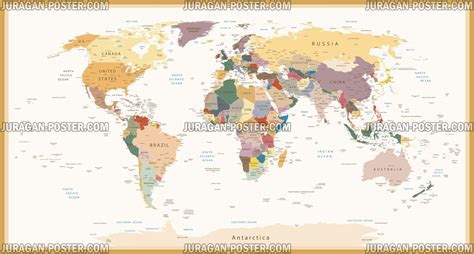 World Map Peta Dunia Jual Poster Di Juragan Poster Mapa Mural Del Images