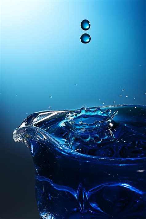 Effect Blue Water Droplets Stock Image Image Of Speed 46695369