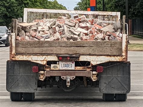 A Truck Loaded With Bricks Mildlyinteresting