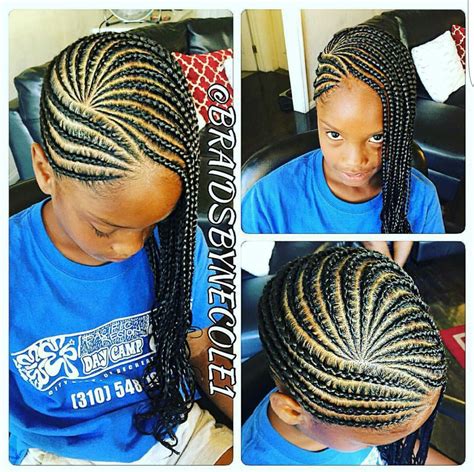 See 31 gorgeous braid hairstyles for black women and kids. Children's Cornrows | Lil girl hairstyles, Hair styles ...