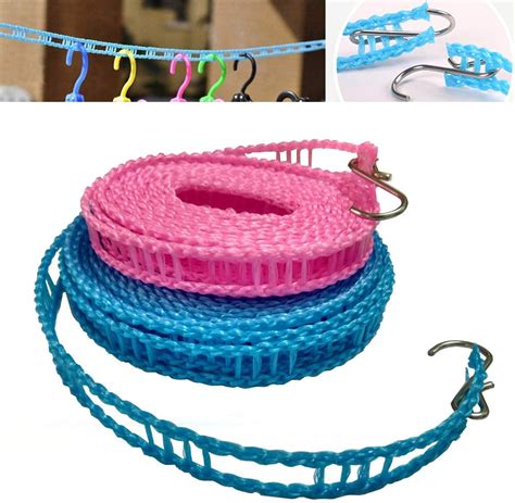 2 Pack Nylon Clothesline Windproof Clothes Drying Rope
