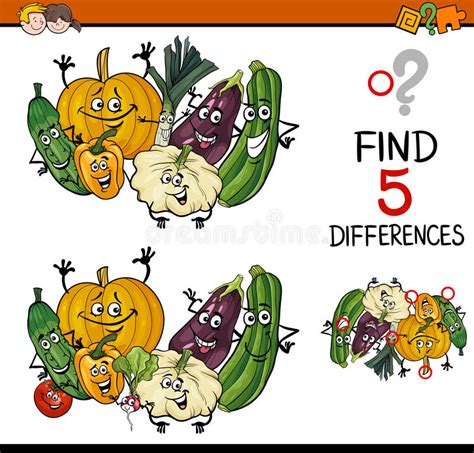 Find The Differences Task Stock Vector Image 67704606