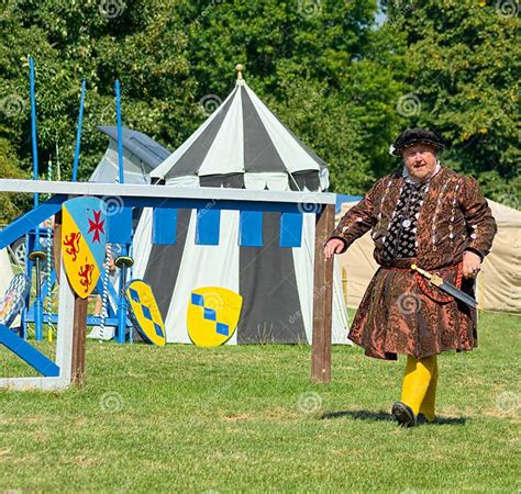 King Henry Vlll Medieval Reenactment Portrait Jousting Reenactment