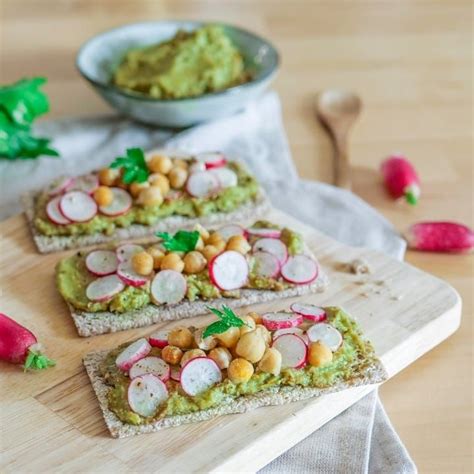 Appetiz On Instagram Tartines Guacamole Pois Chiche Et Radis Le