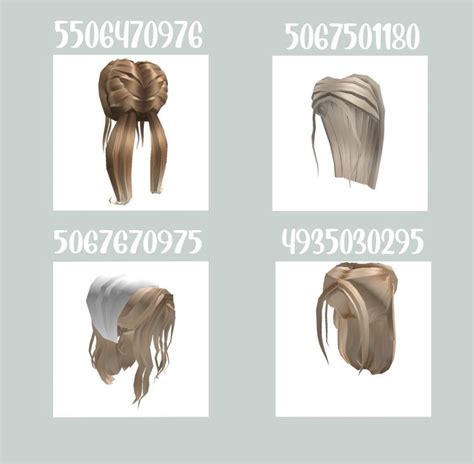 Bloxburg Girl Hair Codes