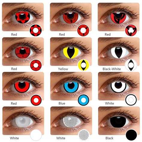 Pair Of Colored Contact Lenses Cosplay Colored Lenses Halloween Lenses