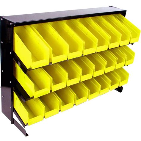 Stalwart 24 Bin Parts Storage Rack Trays 75 24bin The